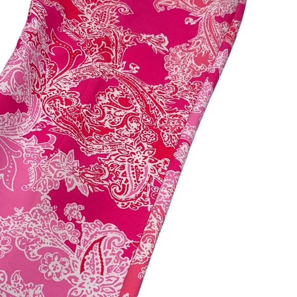 IBKUL Pascha Pants Women’s 4 Pink Baroque Floral Paisley Golf Active Pockets - Picture 5 of 11